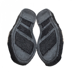 Pre Owned Ralph Lauren Bicolor Canvas RL67 Striped Espadrille Flat Loafer Size 42