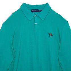 مملوكة مسبقًا Ralph Lauren Green Long Sleeve Pony Pullover XXL