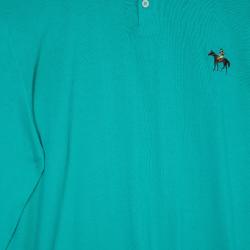 مملوكة مسبقًا Ralph Lauren Green Long Sleeve Pony Pullover XXL