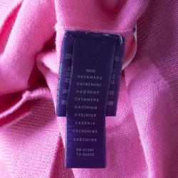 Pre Owned Ralph Lauren Pink Cashmere Cardigan XL