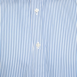 Pre Owned Ralph Lauren Sartorial Blue and White Cotton Button Front Shirt 3XL