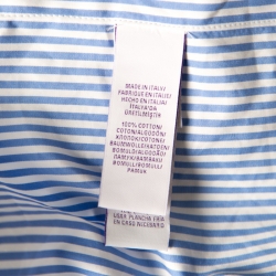 Pre Owned Ralph Lauren Sartorial Blue and White Cotton Button Front Shirt 3XL