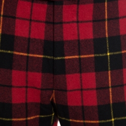 Pre Owned Ralph Lauren Red Tartan Cashmere Straight Fit Pants XXL