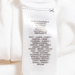 Pre Owned Ralph Lauren White Teddy Print Cotton Knit Crew Neck T-Shirt XL