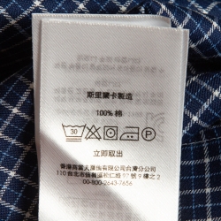 مملوكة مسبقًا Ralph Lauren Blue Checked Cotton Stretch Fit Shirt XXL    