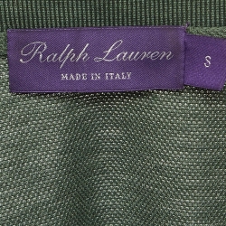 Pre Owned Ralph Lauren Purple Label Olive Green Cotton Polo T-Shirt S