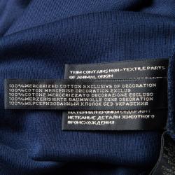 Pre Owned Ralph Lauren Navy Blue Logo Embroidered Slim Fit Polo T-Shirt L