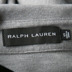 Pre Owned Ralph Lauren Grey Zip Front Polo T-Shirt S
