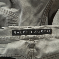 Pre Owned Ralph Lauren Grey Washed Out Denim Slim Fit Cargo Pants S
