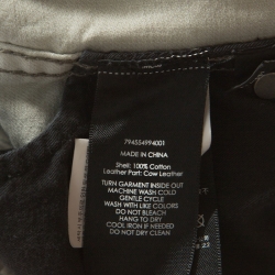 Pre Owned Ralph Lauren Grey Washed Out Denim Slim Fit Cargo Pants S