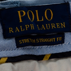 Pre Owned Polo Ralph Lauren Blue Stretch Cotton Straight Fit Chinos XL
