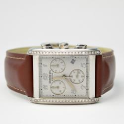 مملوكة مسبقًا Raymond Weil Diamond SS White Unisex Chronograph Wristwatch