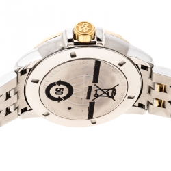 Pre Owned Raymond Weil White Two-Tone Stainless Steel Tango 8160 Men's Wristwatch 41 mm