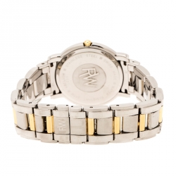 Raymond Weil White Two-Tone Stainless Steel Saxo 9521 Men's Wristwatch 36 mm