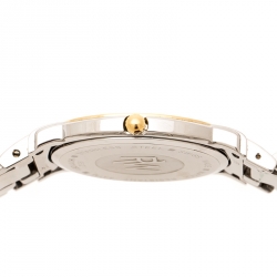 Raymond Weil White Two-Tone Stainless Steel Saxo 9521 Men's Wristwatch 36 mm