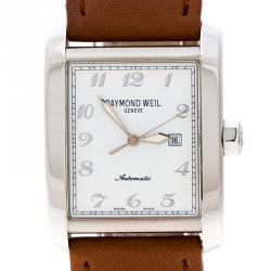 Pre Owned ساعة يد للجنسين ريموند ويل دون جيوفاني ستانلس ستيل بيضاء 30 مم