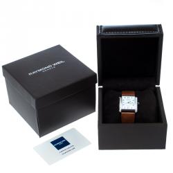 Pre Owned ساعة يد للجنسين ريموند ويل دون جيوفاني ستانلس ستيل بيضاء 30 مم