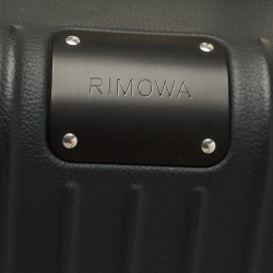 مملوكة مسبقًا Rimowa Black Distinct Black Leather Cabin Suitcase