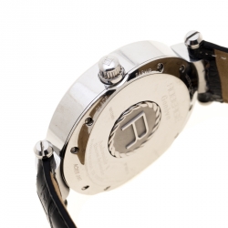 Pre Owned ساعة يد رجالية روبيرجيه أندروميد II دوبل ريفيرس دي مارش 10112400 ستانلس ستيل رصاصية فضية 33 مم