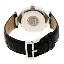 Pre Owned ساعة يد رجالية روبيرجيه أندروميد II دوبل ريفيرس دي مارش 10112400 ستانلس ستيل رصاصية فضية 33 مم