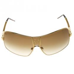 Roberto Cavalli Gold/Black 319 Areopago Shield Sunglasses