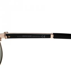 Pre Owned Roberto Cavalli Gold 892S Gorgonea Aviator Sunglasses