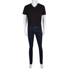 Pre Owned Roberto Cavalli Indigo Dark Wash Denim Straight Fit Jeans XL