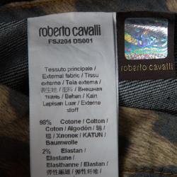 Pre Owned Roberto Cavalli Indigo Dark Wash Denim Straight Fit Jeans XL