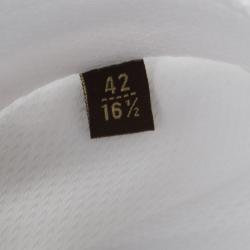 Pre Owned Roberto Cavalli White Cotton Jacquard Long Sleeve Regular Fit Shirt XL