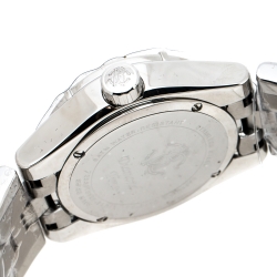 Pre Owned Roberto Cavalli Black Stainless Steel Diamond Time R7253116525 Men's Wristwatch 41 mm