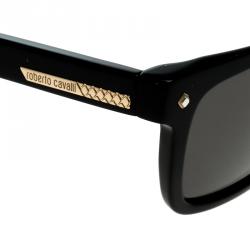 Roberto Cavalli Black 834S Square Sunglasses