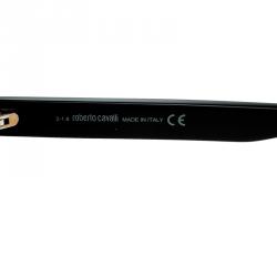 Roberto Cavalli Black 834S Square Sunglasses