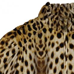 Pre Owned Roberto Cavalli Leopard Print Jacket M