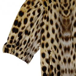 Pre Owned Roberto Cavalli Leopard Print Jacket M
