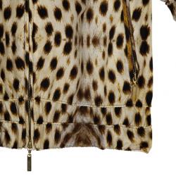 Pre Owned Roberto Cavalli Leopard Print Jacket M
