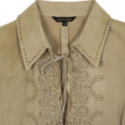 مملوكة مسبقًا Roberto Cavalli Suede Shirt Jacket S