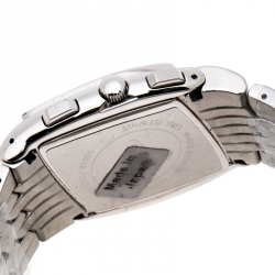 Pre Owned Roberto Cavalli Silver Stainless Steel Kite Chronograph R7253975015 Men's Wristwatch 38 mm