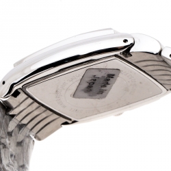 Pre Owned Roberto Cavalli Silver Stainless Steel Kite Chronograph R7253975015 Men's Wristwatch 38 mm