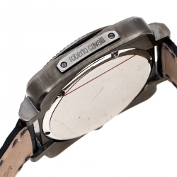 Pre Owned Roberto Cavalli Black PVD Coated Stainless Steel Bohemienne Men's Wristwatch 40 mm