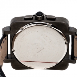 Pre Owned Roberto Cavalli Black PVD Coated Stainless Steel Bohemienne Men's Wristwatch 40 mm