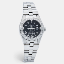 Black Stainless Steel Diamond R7253116525 Men's Wristwatch 41