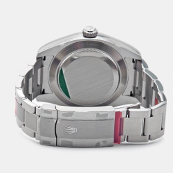 Pre Owned Rolex Black Oystersteel Air-King 116900-0001 Men's Wristwatch 40 mm