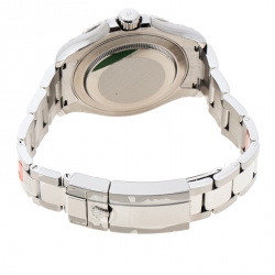 مملوكة مسبقًا Rolex Blue Stainless Steel Oyster Perpetual Yacht-Master 116622 Men's Wristwatch 40 mm