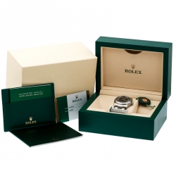 Pre Owned Rolex Black Stainless Steel Oyster Perpetual 36 116000 Men's Wristwatch 36 mm