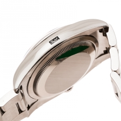 Pre Owned Rolex Black Stainless Steel Oyster Perpetual 36 116000 Men's Wristwatch 36 mm