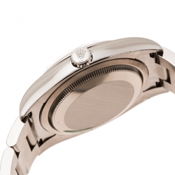 Pre Owned Rolex Black Stainless Steel Oyster Perpetual 36 116000 Men's Wristwatch 36 mm