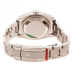 Pre Owned Rolex Black Stainless Steel Oyster Perpetual 36 116000 Men's Wristwatch 36 mm