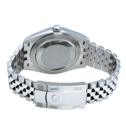 Pre Owned Rolex White Stainless Steel Datejust M126300-0016 Men's Wristwatch 41 mm