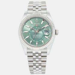 Rolex Sky-Dweller 336934 Automatic Green Stainless Steel Men's Wristwatch 42mm