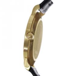 Pre Owned Rolex Off-White 18K Yellow Gold Cellini Men's Wristwatch 32MM